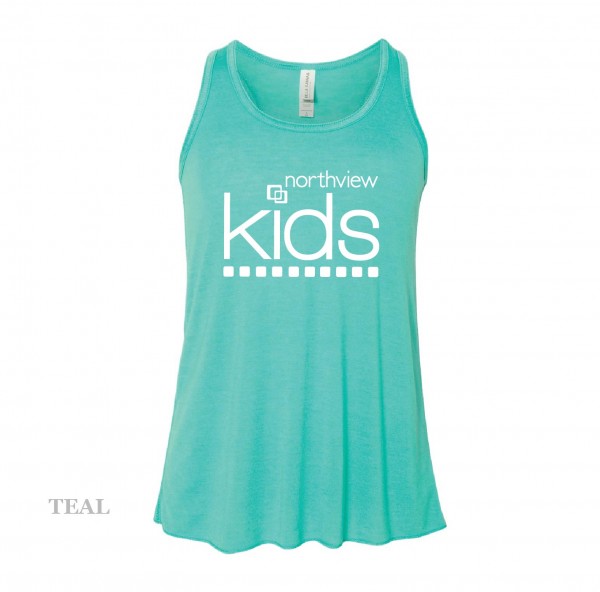 Youth Printed Flowy Racerback Tank