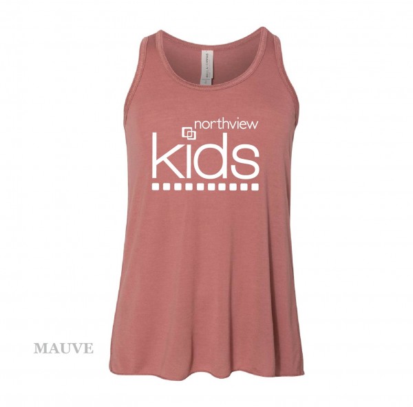 Youth Printed Flowy Racerback Tank - Image 2