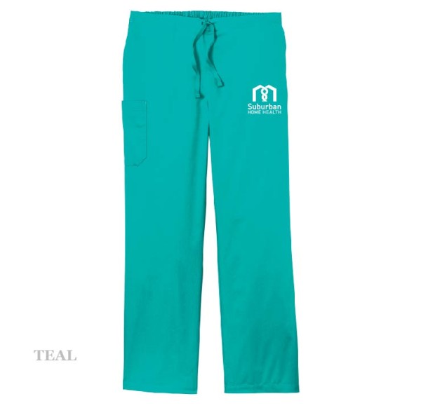 Unisex Embroidered Scrub Pants - Image 12