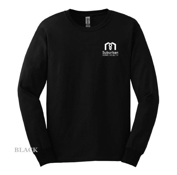 Adult Printed Decal Cotton Long Sleeve Tee - Image 2