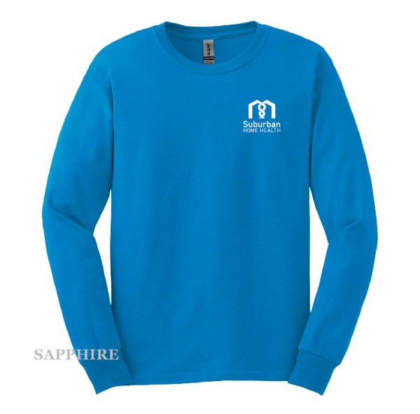 Adult Printed Decal Cotton Long Sleeve Tee - Image 3