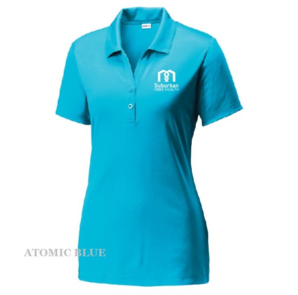 Ladies Embroidered Tech Wicking Polo - Image 2