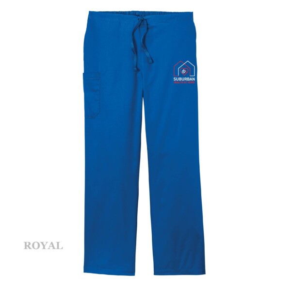Unisex Embroidered Scrub Pants - Image 3