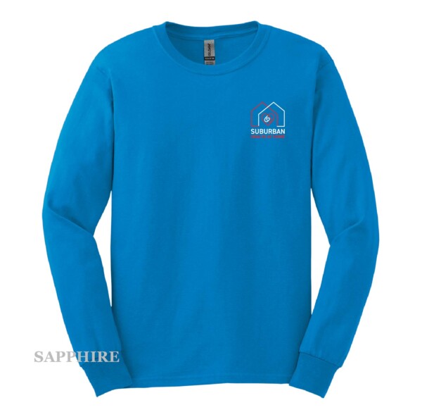 Adult Printed Decal Cotton Long Sleeve Tee - Image 8