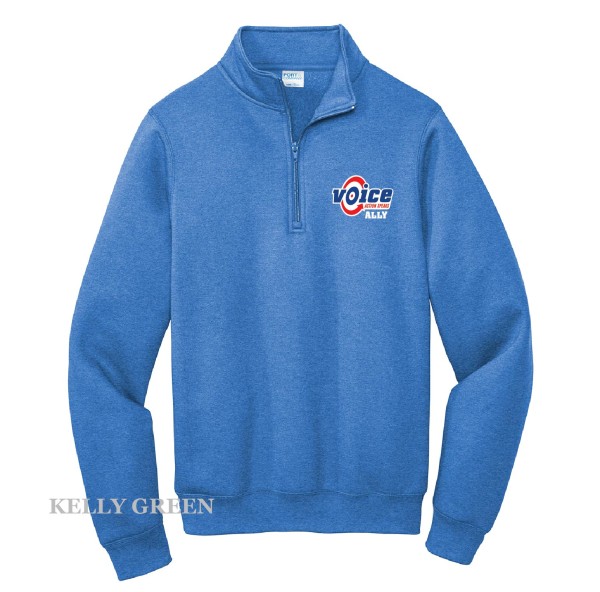 Embroidered Fleece 1/4 Zip Pullover