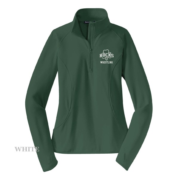 Ladies Embroidered 1/2 Zip Pullover - Image 2