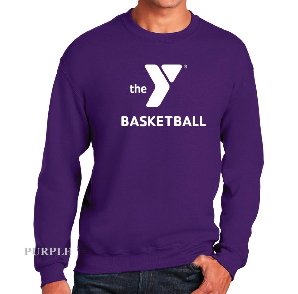 Youth & Adult Printed Cotton Crewneck Sweatshirt
