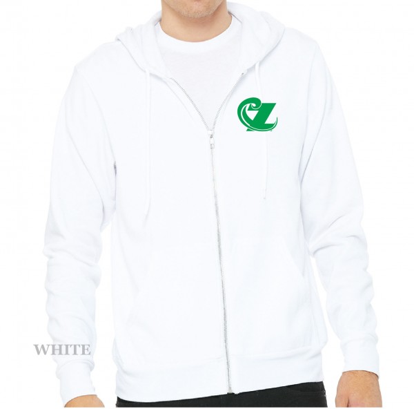 Adult Printed Fleece Full Zip Hoodie - Image 2