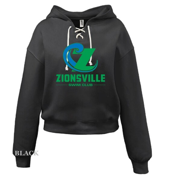 Ladies Lace Up Hoodie - Image 2
